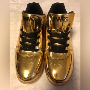 Shiny Gold women Shoes